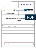 Method Statement For Installation of Fire Alarm System