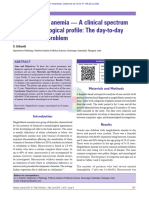 Megaloblastic Anemia - A Clinical Spectrum and A H