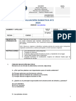 Evaluación Cs. Naturales Las Plantas Adaptación Curricular