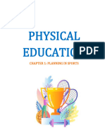 Physical Education: Chapter 1: Planning in Sports