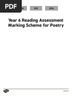 Y6 Term 2 Reading Assessment Mark Scheme