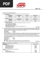 CA Inter Cost and Management Accounting Nov-2022 (Que) Round-1