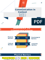 Barriers of Communication