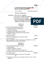 Nutrition and Biochemistry UNIVERSITY QUE Papers