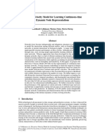 Piecewise-Velocity Model For Learning Continuous-Time Dynamic Node Representations