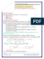 Travail Et Puissance Dune Force