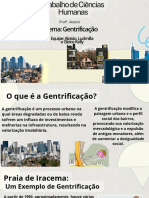 Slides Do Trabalho de Ciências Humanas Sobre A Gentrificação