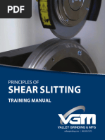 Valley Grinding Shear Slitting Manual