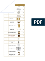 8 - Furnishing List