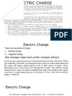 Electric Charge, Coulomb's Law, Electric Field