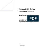 Economically Active Population Survey 2005 Methodology