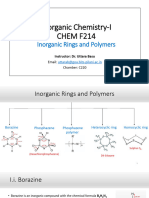 Inorganic Chemistry-I-Rings and Polymers