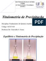 Titulometria de Precipitação