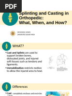 Splinting and Casting in Orthopaedic - Edited