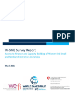 Access To Finance and Capacity Building of Women Led Small and Medium Enterprises in Zambia