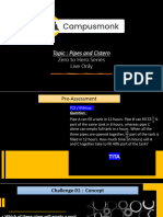 Pipes and Cistern Live Class Sheet Updated
