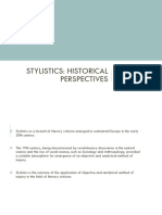 STYLISTICS Historical Perspectives