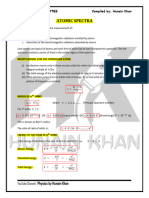 Sindh MDCAT Atomic Spectra - MDCAT Physics Notes by HK