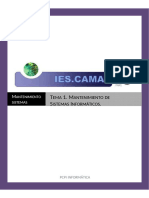 Tema 1. Mantenimiento de Sistemas Informáticos