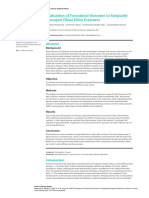 Evaluation of Functional Outcome in Surgically Man