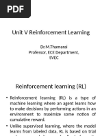 Reinforcement Learning