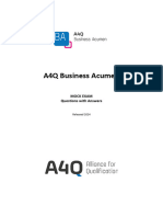 A4Q Business Acumen Sample Exam V1.00