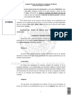 Amparo Indirecto 31/2024: Esteban Vera Sánchez