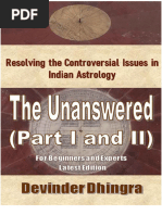 The Unanswered (Part I and II) Edition 3 (Jyotish) (Z-Library)