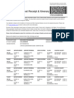 Emirates Ticket Receipt Itinerary