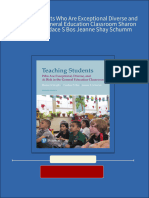 Teaching Students Who Are Exceptional Diverse and at Risk in The General Education Classroom Sharon R Vaughn Candace S Bos Jeanne Shay Schumm