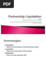 Accounting For Partnership Liquidation - Jan 12