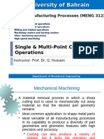 3 Single & Multi-point Cutting Operations