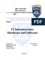 Infrastructure Hardware and Software Week 2