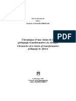 Tire À Part Wail 002 - Ouvrage Chroniques D'une Vision de La Pédagogie Transformative en Afrique - Du 3 Septembre 2024