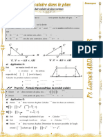 Produit Scalaire Dans Le Plan