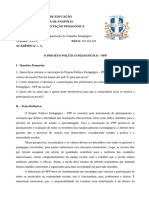 TRABALHO - GESTÃO E ORGANIZAÇÃO DO TRABALHO PEDAGÓGICO - Ok