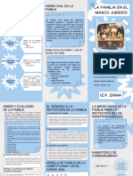 Folleto Informativo Asma Ilustrado Azul