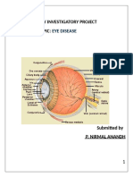 Biology Investigatory Project Topic:: Eye Disease