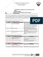 Fop Me25 Schedule of Pocket Sessions With The Dean