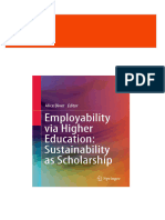 Employability Via Higher Education Sustainability As Scholarship Alice Diver All Chapter Instant Download