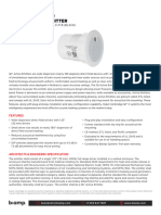 Biamp Data Sheet QT Active Emitter