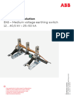 Instruction EK6 - Medium Voltage Earthing Switch - 1VLM000852 Rev.1, en