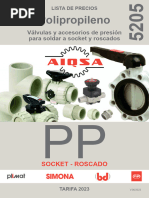 Aiqsa 5205 PP Valvulas Socket Roscado