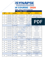 Jee Main Crash Course 2025 Exam Routine @colourfull