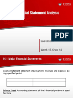 Week 12. Financial Statement Analysis