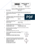 Magnetic Effect of Current - Quiz - PAPD - (Without Answers)