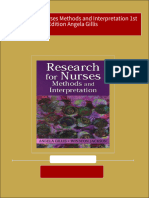 Research For Nurses Methods and Interpretation 1st Edition Angela Gillis 2024 Scribd Download