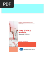 Instant Download Data Mining Models David L. Olson PDF All Chapters