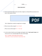 Grade 6 - Review Sheet Unit 7 - Answer Key