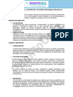 Protocolo de Limpieza y Desinfección Consultorio Odontológico OdontoCruz